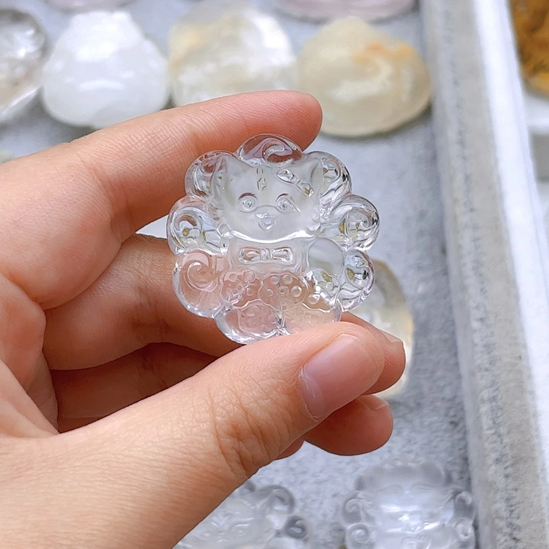 水晶颈饰未镶嵌小*白水小可爱