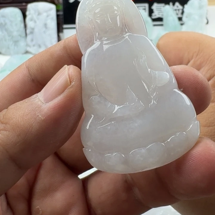 翡翠未镶嵌颈饰天然缅甸A货翡翠