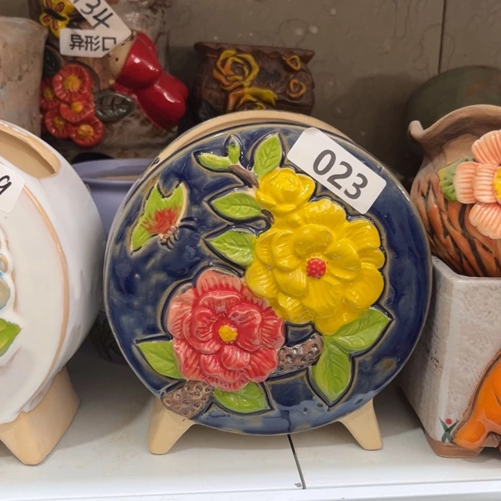 紫砂花盆粗陶材质多肉花盆