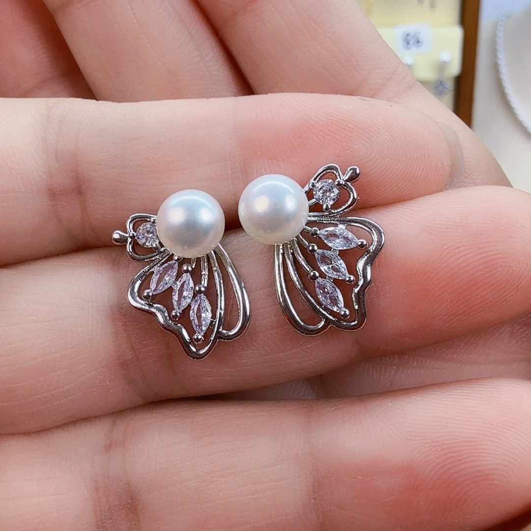 淡水珍珠耳饰未镶嵌