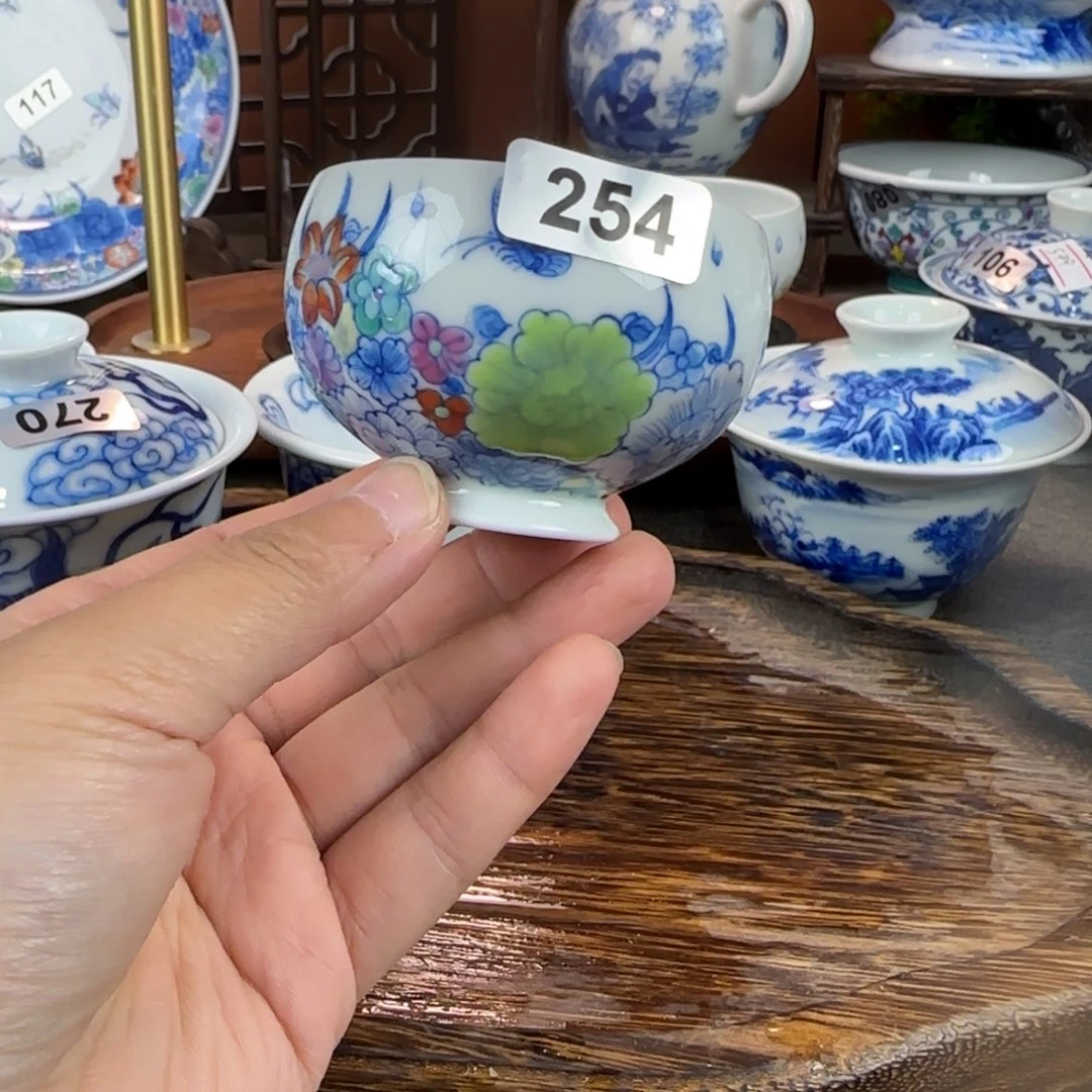 瓷片景德镇手绘青花茶器254