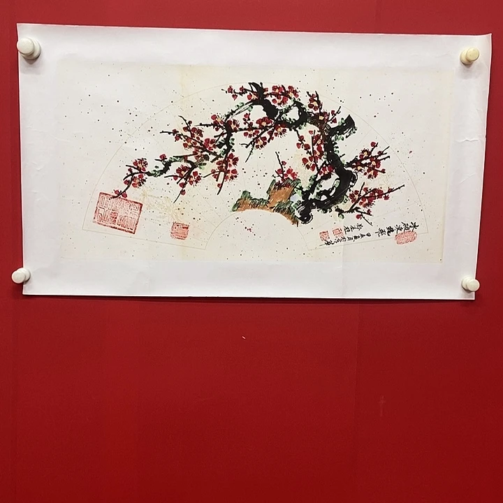 书法郑丕柱老师梅花