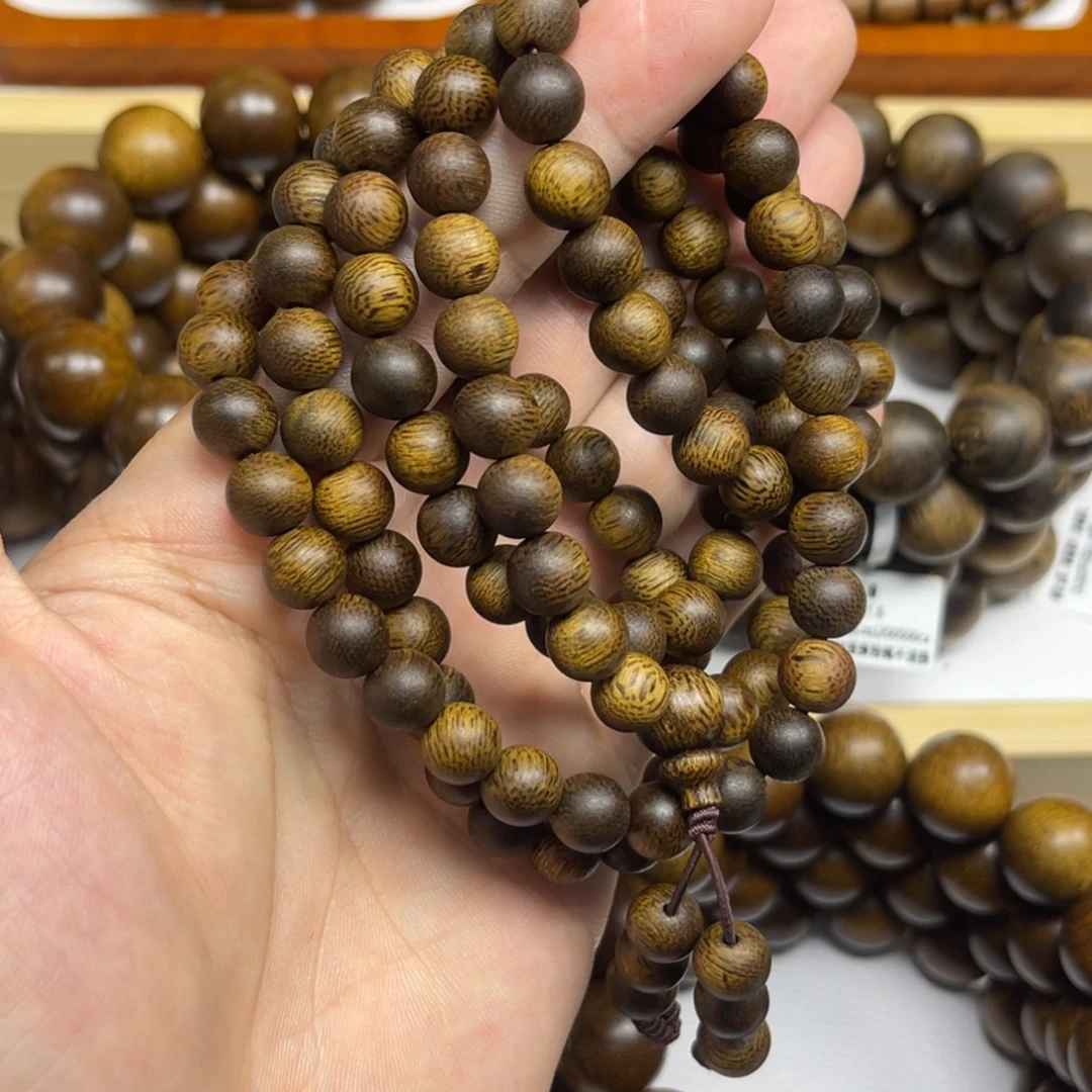啊***军沉香手串越南芽庄白棋楠0.8