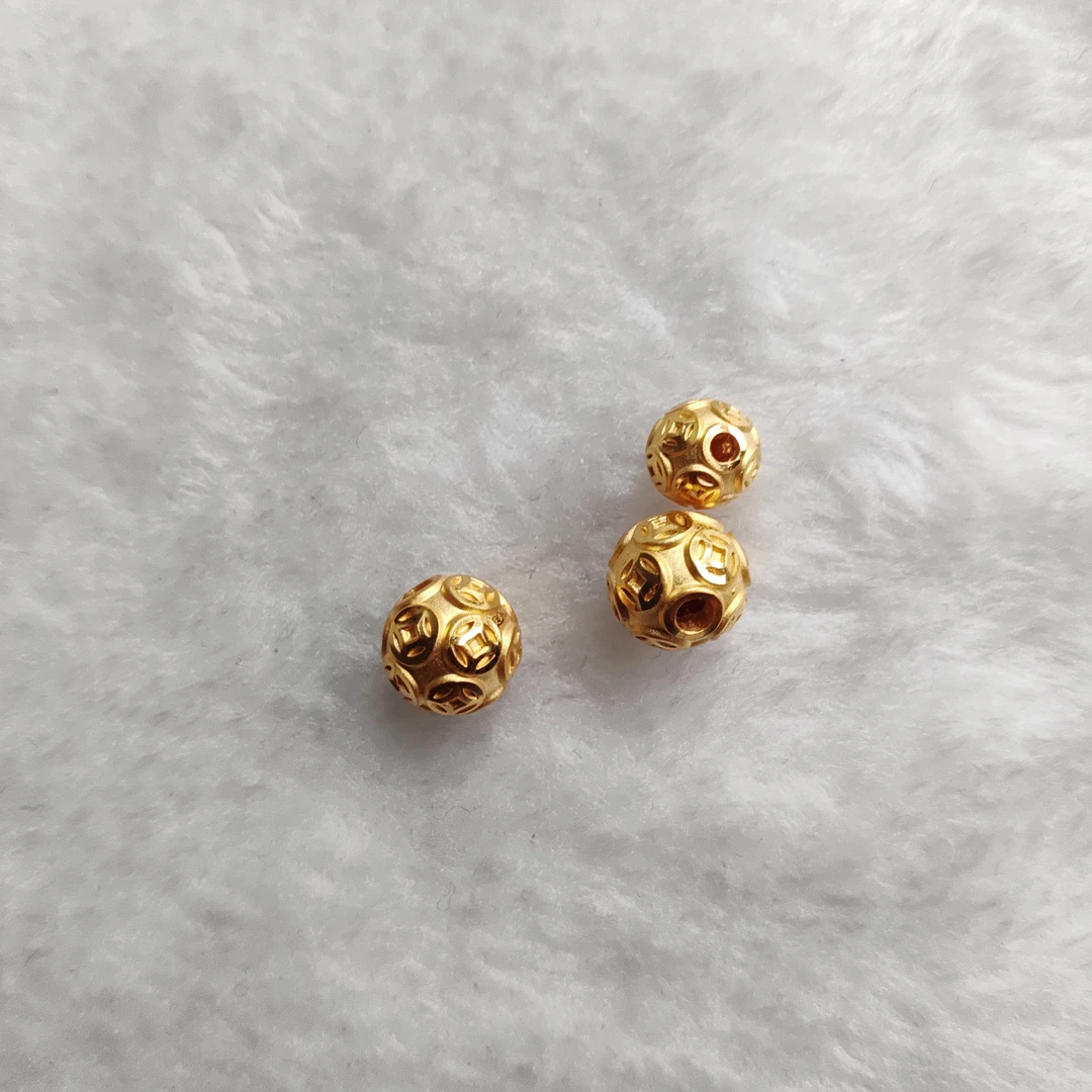 金元宝足金999貔貅珠子首饰
