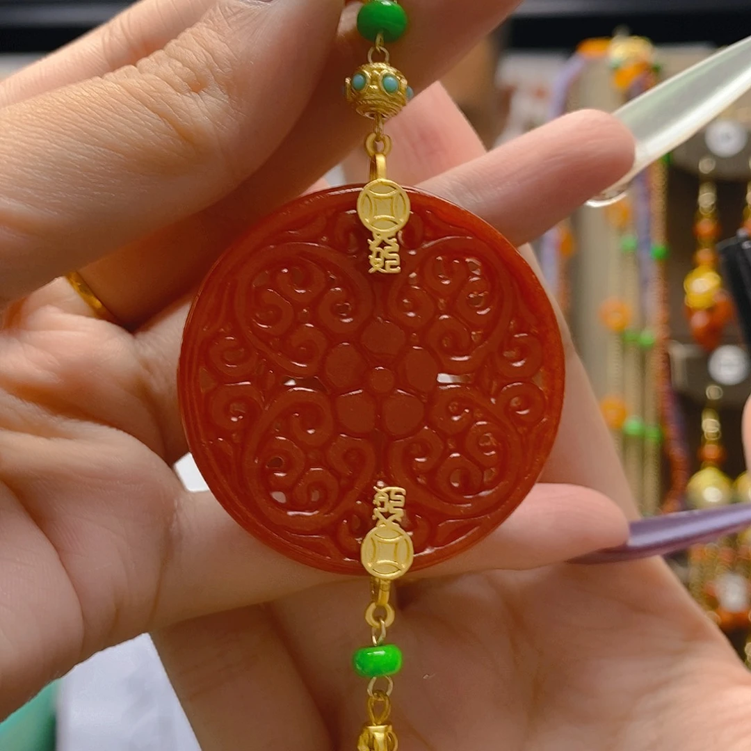 翡翠合金耳饰翡翠