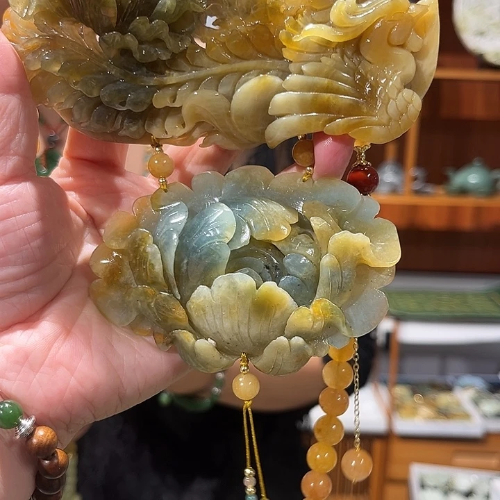 未镶嵌岫玉毛衣链