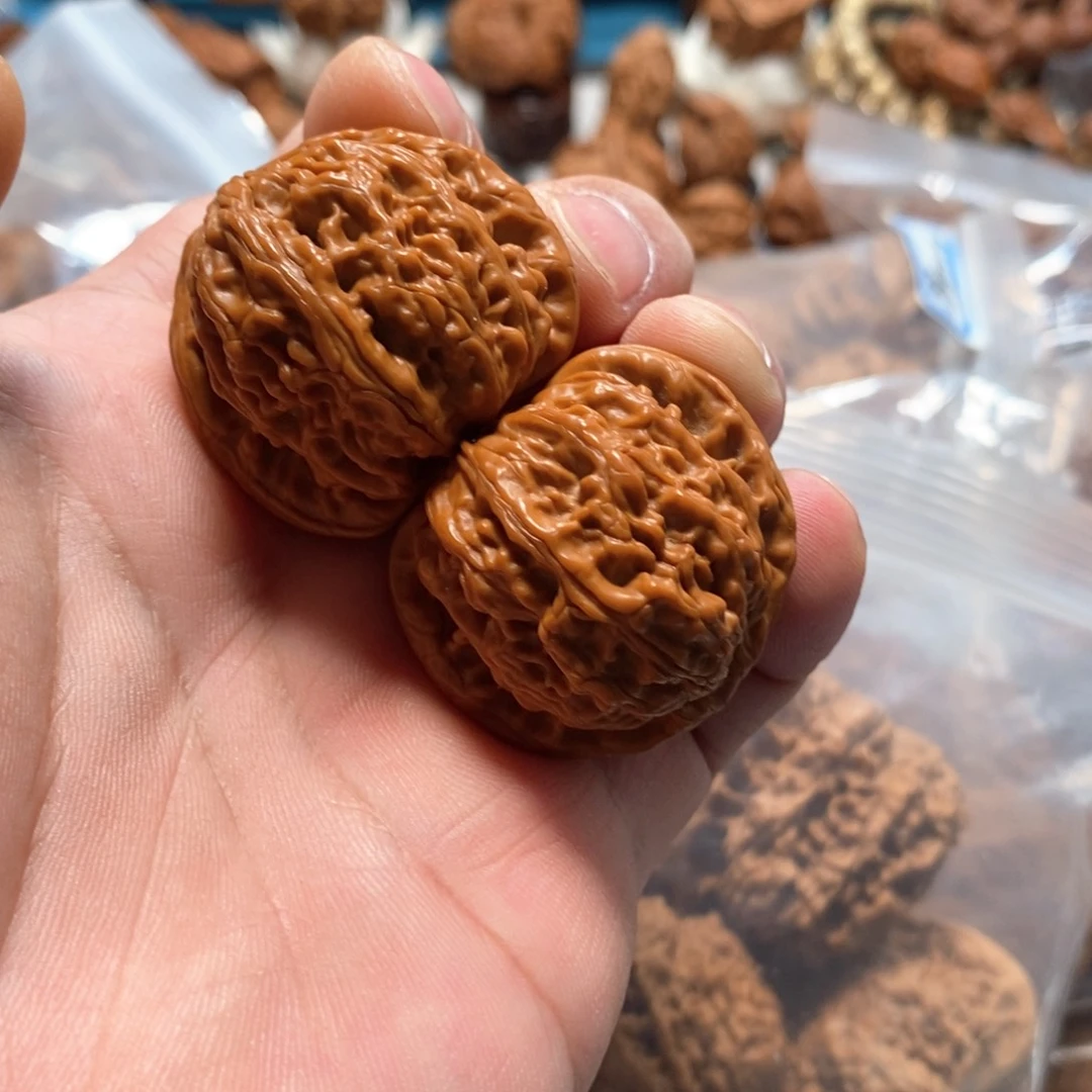 吊坠文玩核桃白狮子