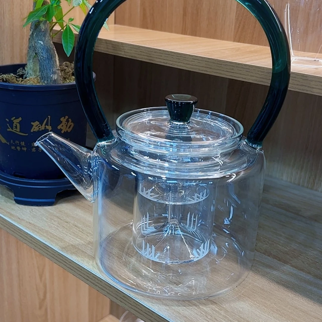 【闪购商品】高硼硅玻璃提梁壶