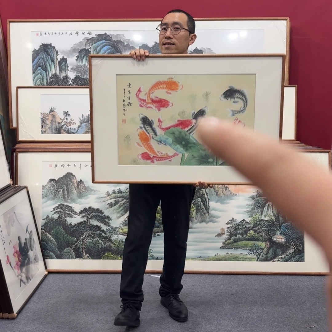 国画手绘绘画作品90/60尺寸