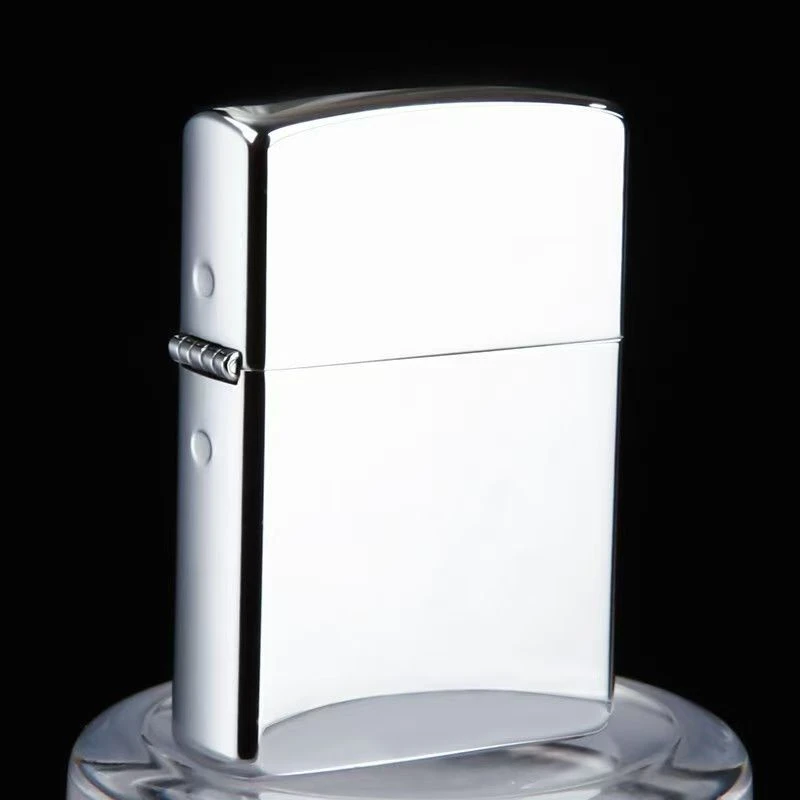 煤油打火机防风超薄送男友父亲创意礼物纯金属重甲小银条梦幻彩漆