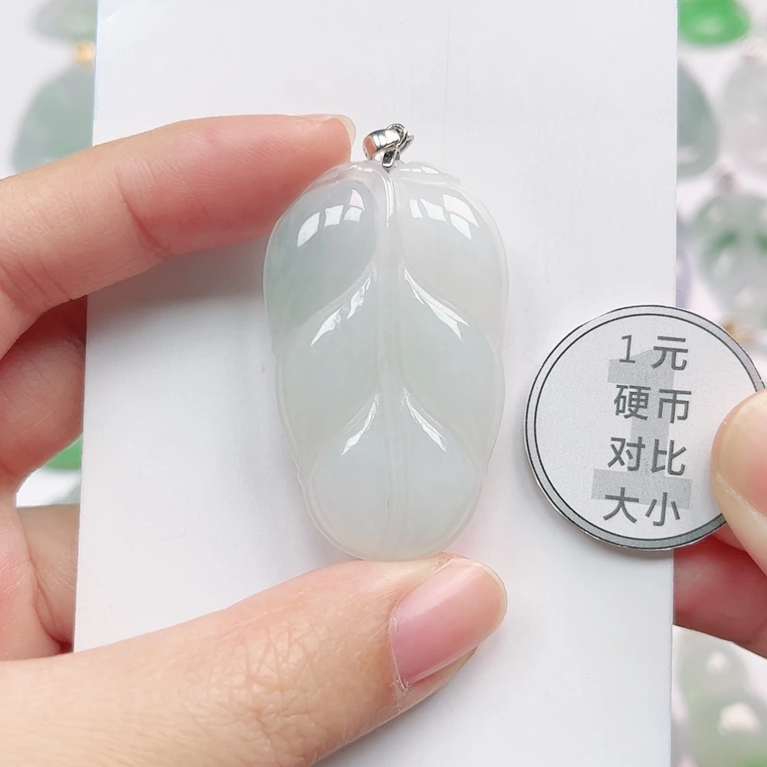 翡翠银S925镶嵌挂件