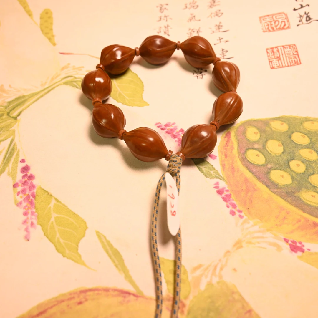 19.28.梅林红核.橄榄核.手串618