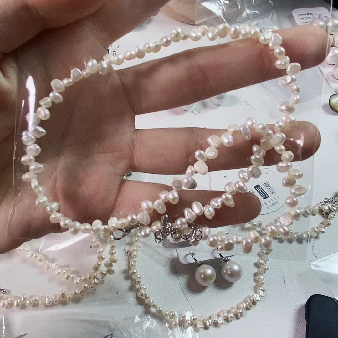 未镶嵌天然淡水珍珠项链淡水珍珠