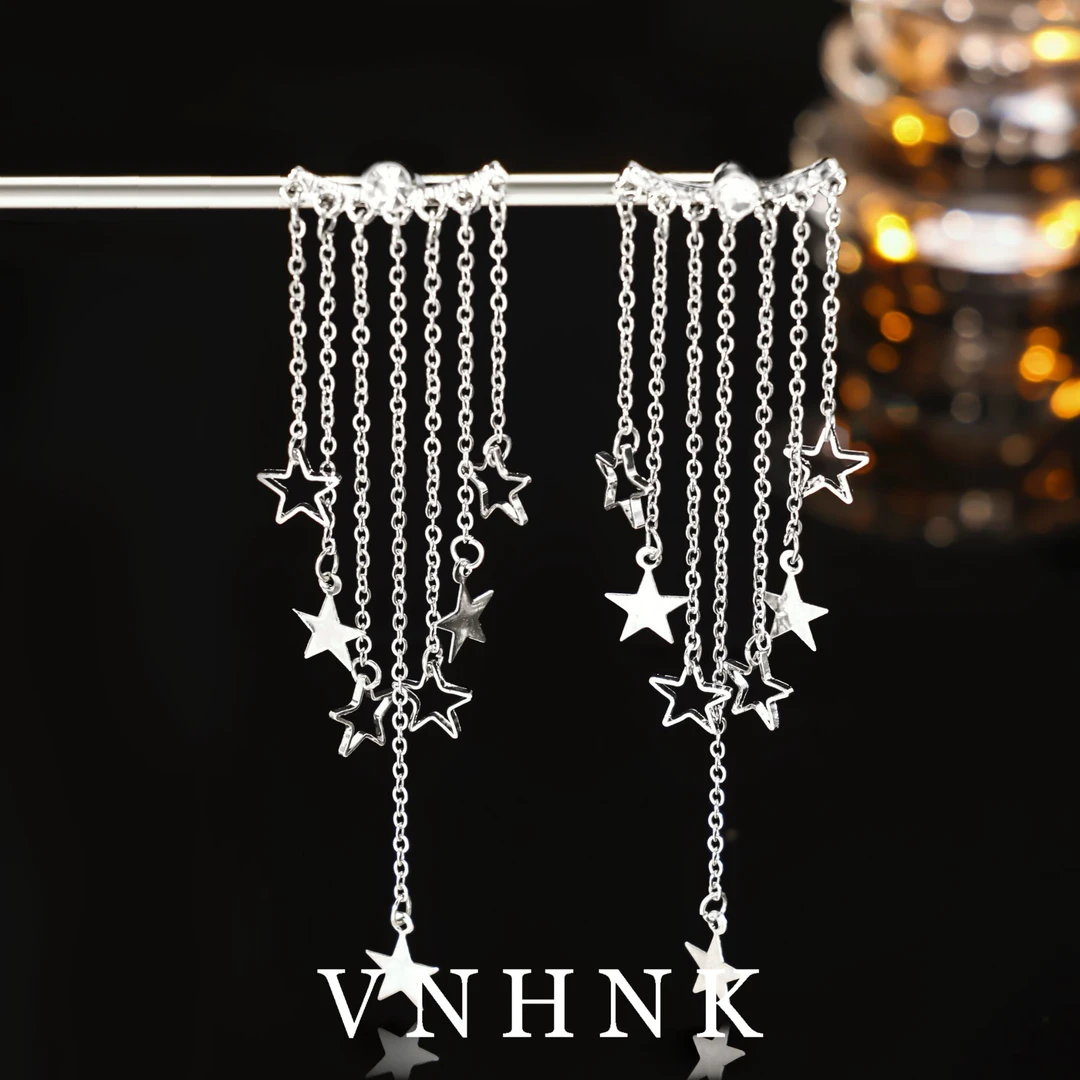 铜合金耳饰 美可儿   B405   银色气质小众百搭精致耳环