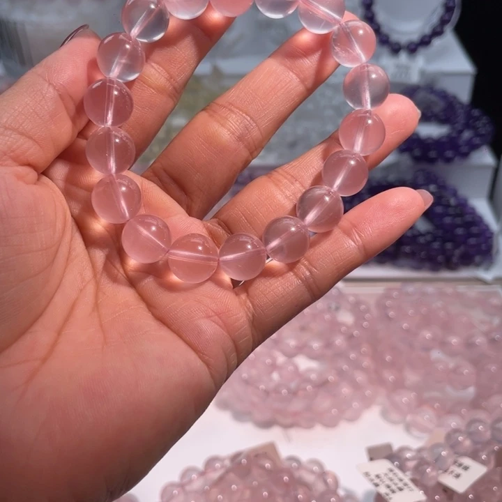 水晶手链未镶嵌粉水晶