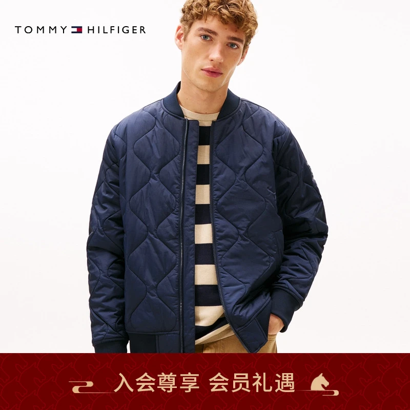 【飞行员铺棉夹克】Tommy25秋冬男美式复古棒球棉服夹克外套05985