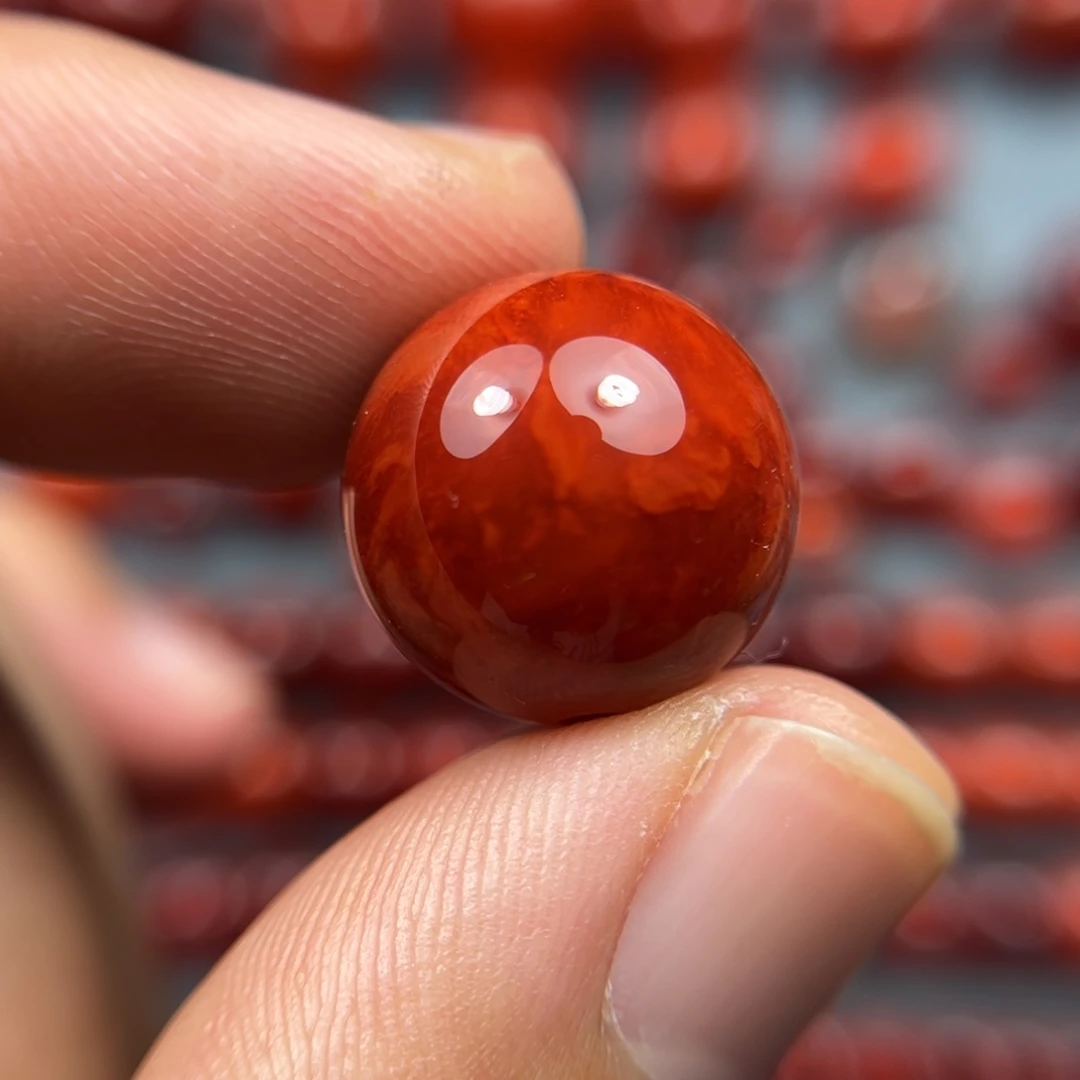 南红玛瑙未镶嵌珠宝奇石尺寸16.1锦红火焰红