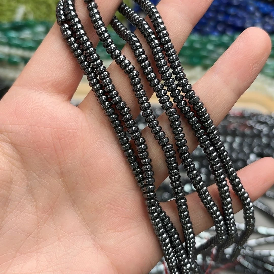 玛瑙/玉髓未镶嵌珠宝半成品卡4黑胆算盘一条