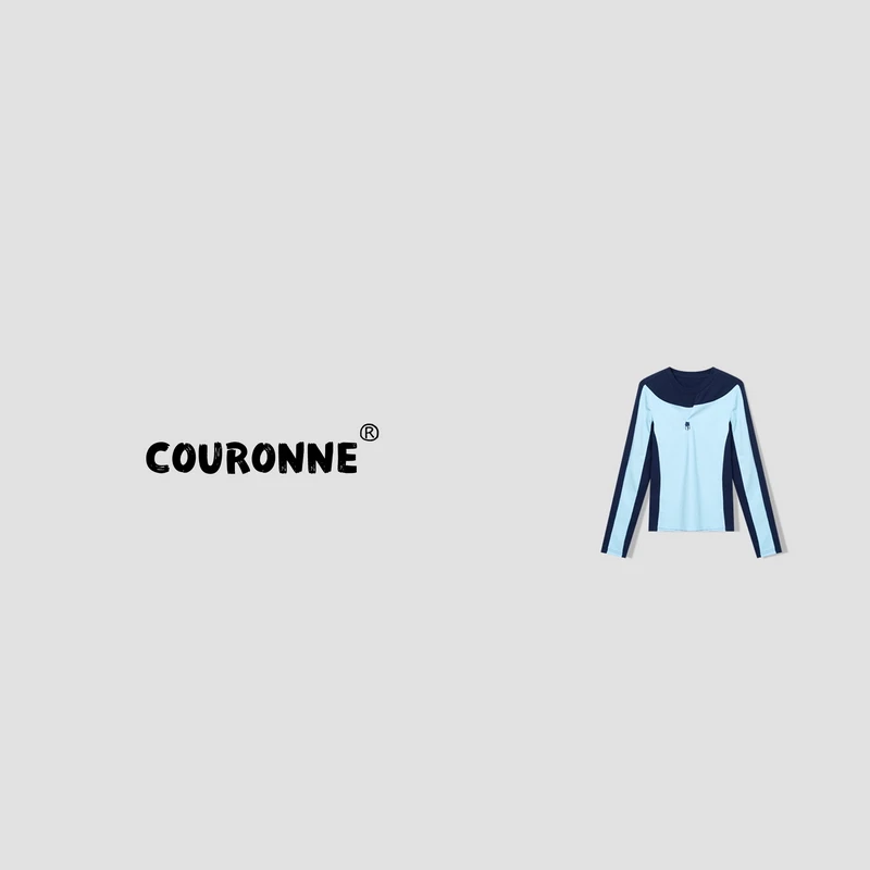 【悦悦】-潮牌设计感潮酷修身百搭简约圆领长袖上衣29426