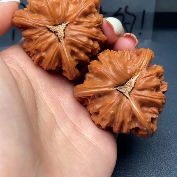 烈***火文玩核桃吊坠白狮子