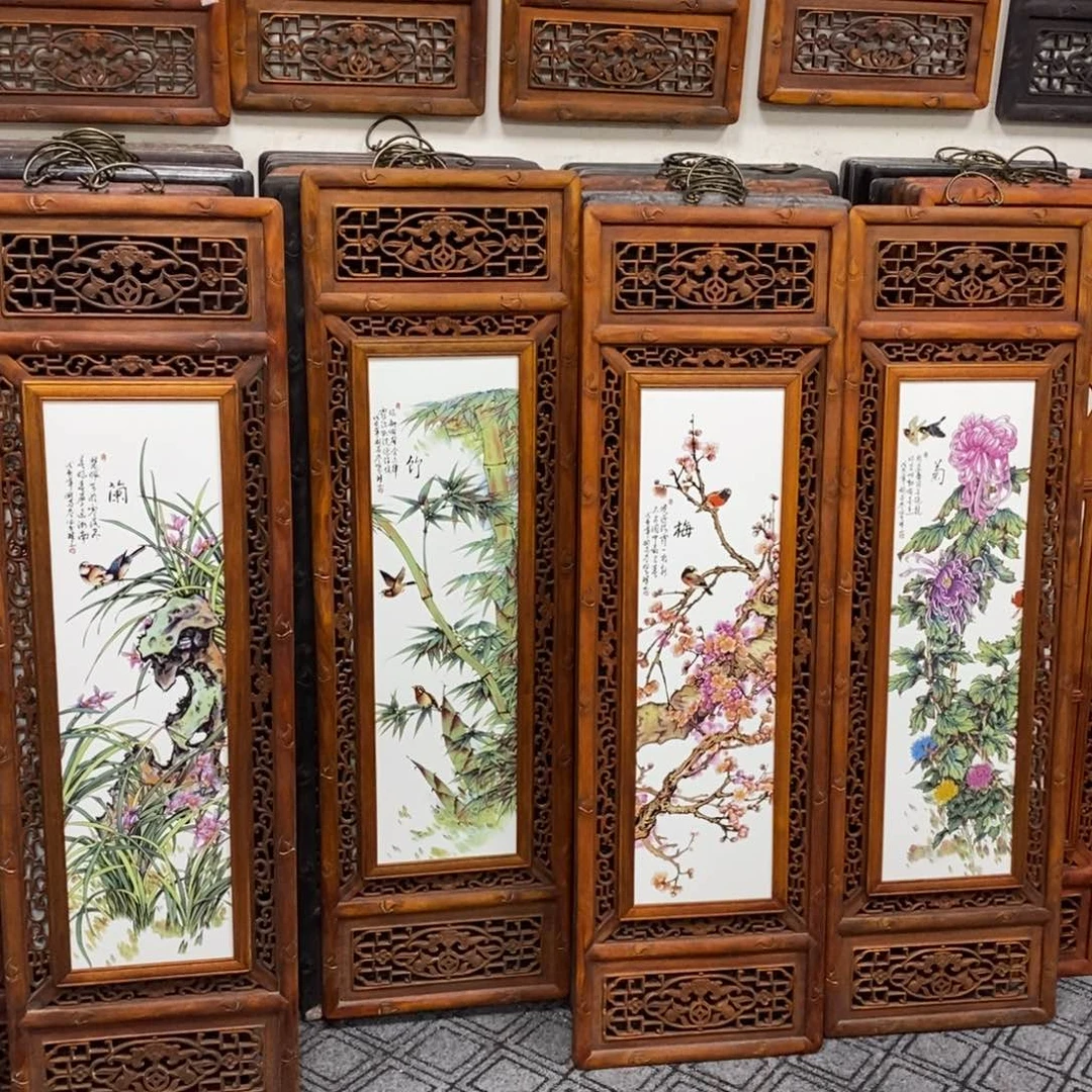 瓷片1.2*36*4景德镇瓷板画柴窑烧制