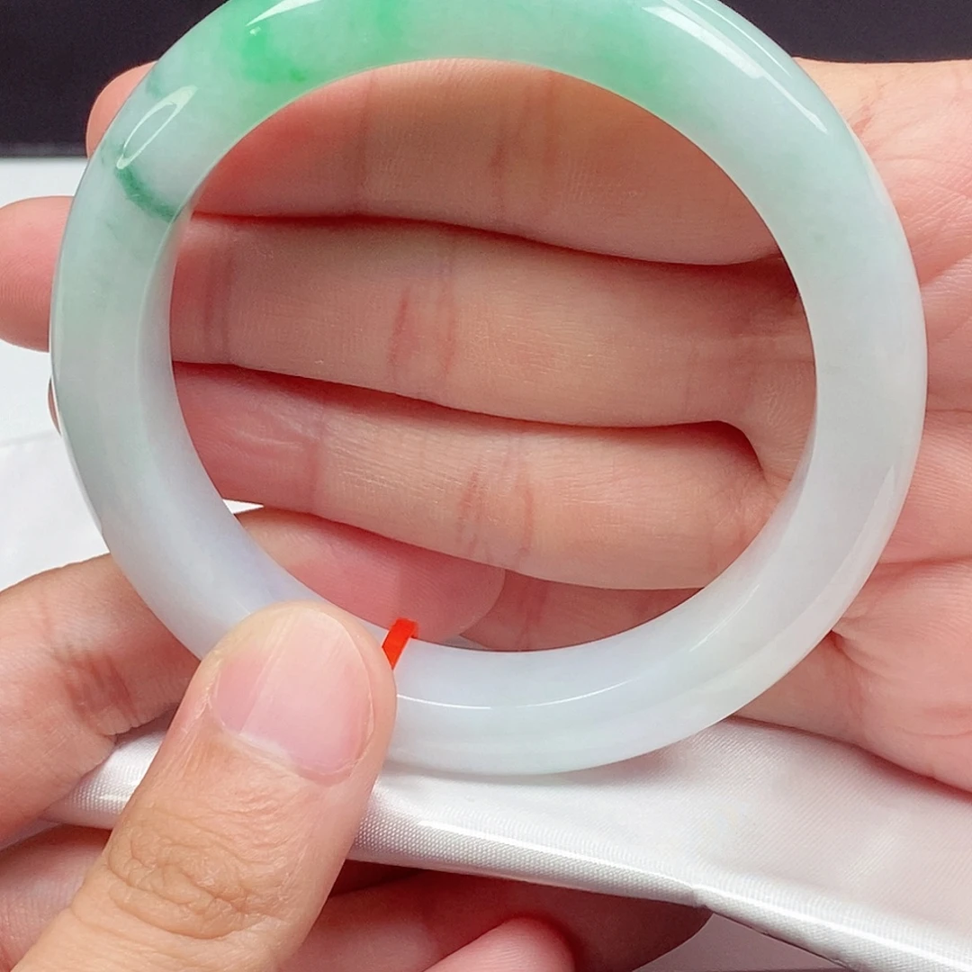 翡翠未镶嵌手镯59圈口