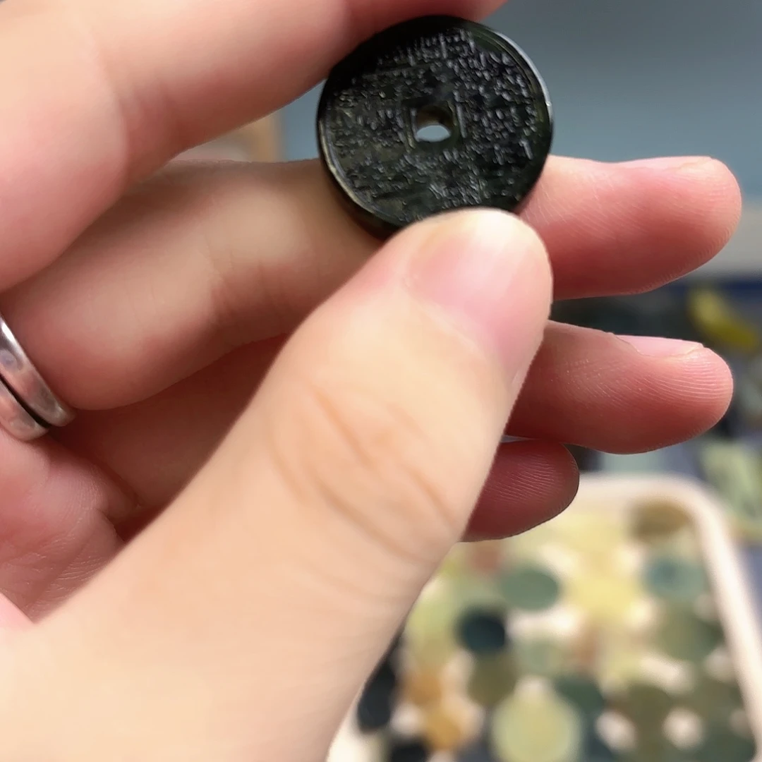 蛇纹石玉合金颈饰