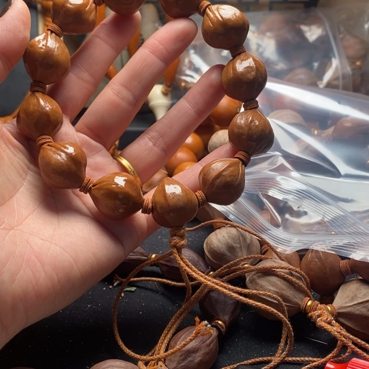 老***赵橄榄核手串/手链1.8蜜桃鸡血红