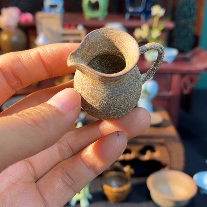 摆件微陶老王迷你花瓶