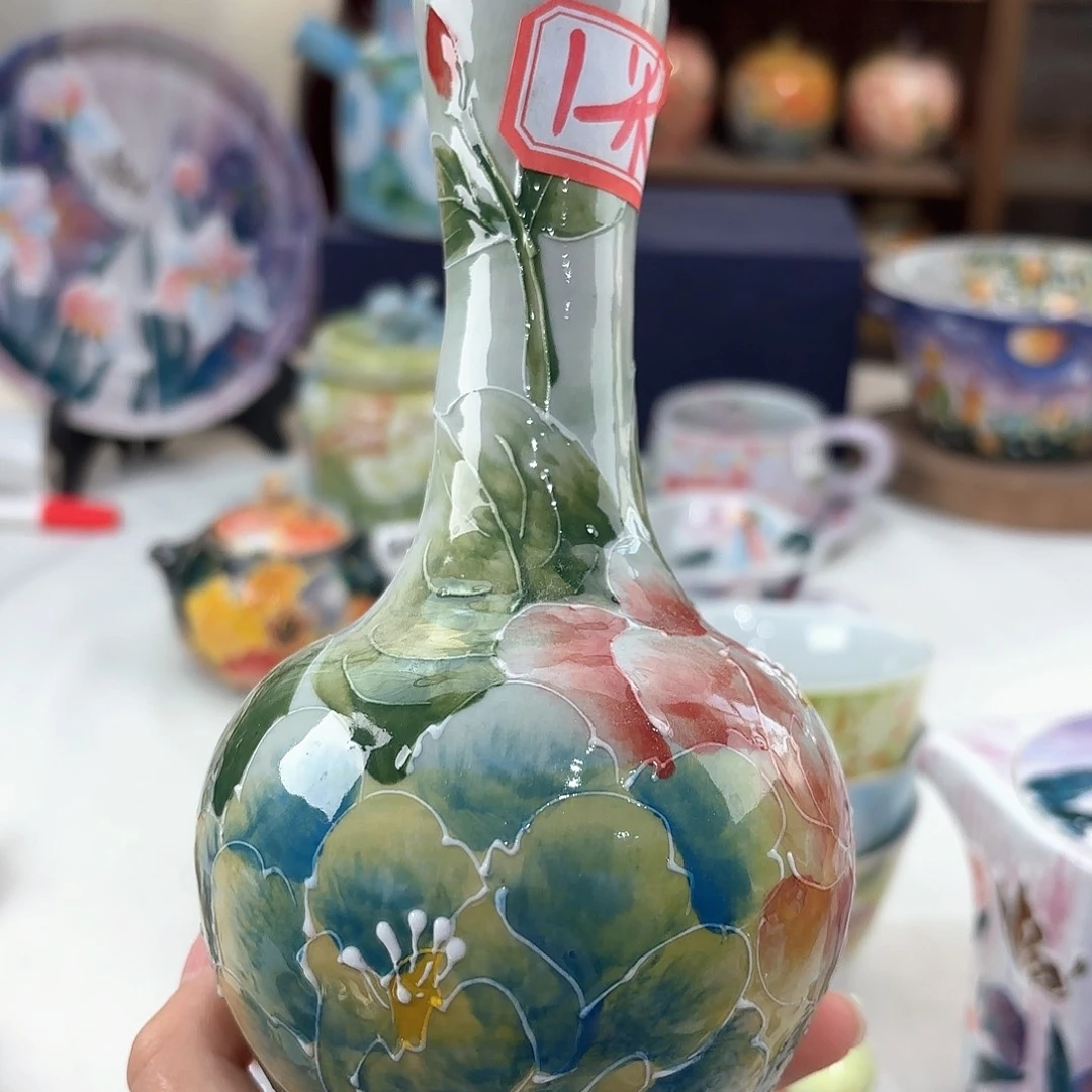 花***易景德镇手绘高温釉下彩陶瓷茶具