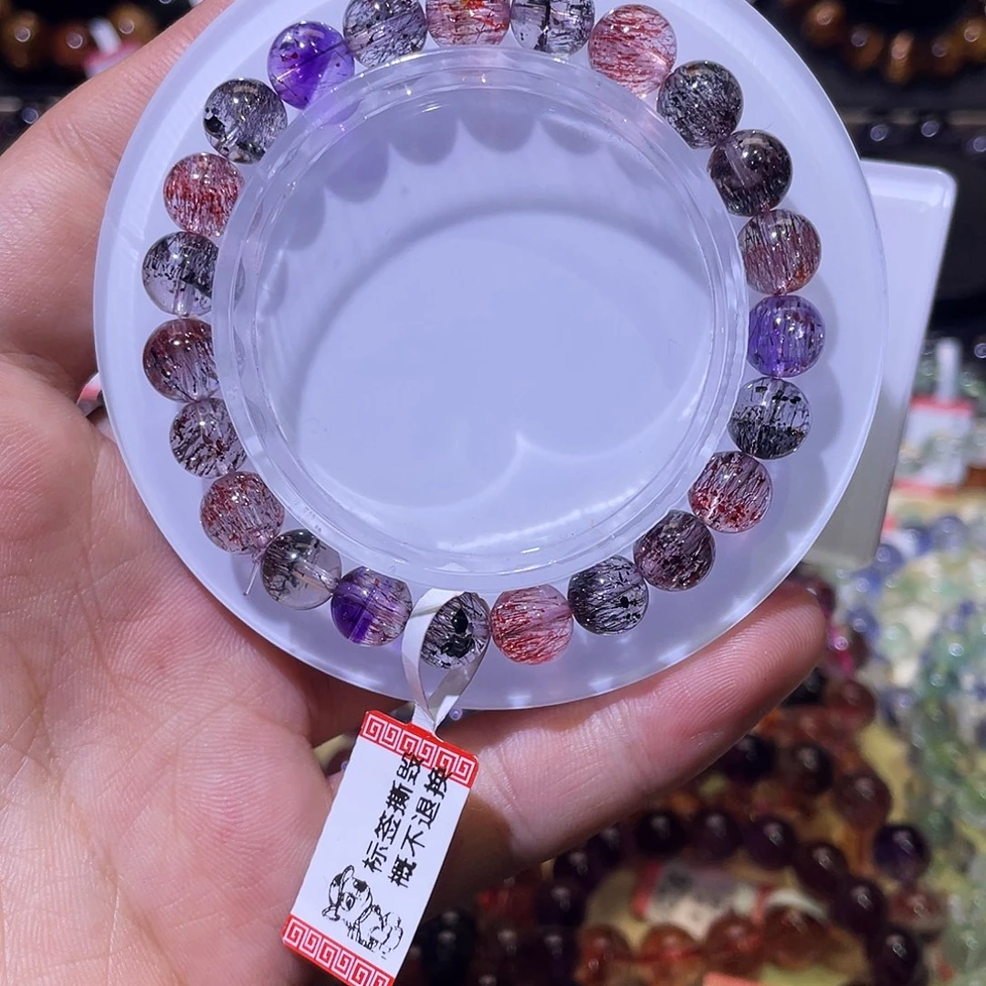 水晶手链未镶嵌彩毒液8.2