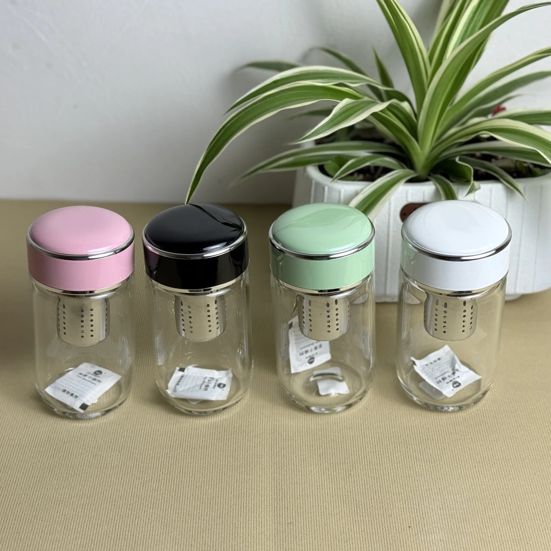 单层迷你水杯透明便携玻璃茶杯男女适用小巧泡茶杯加厚女士杯子