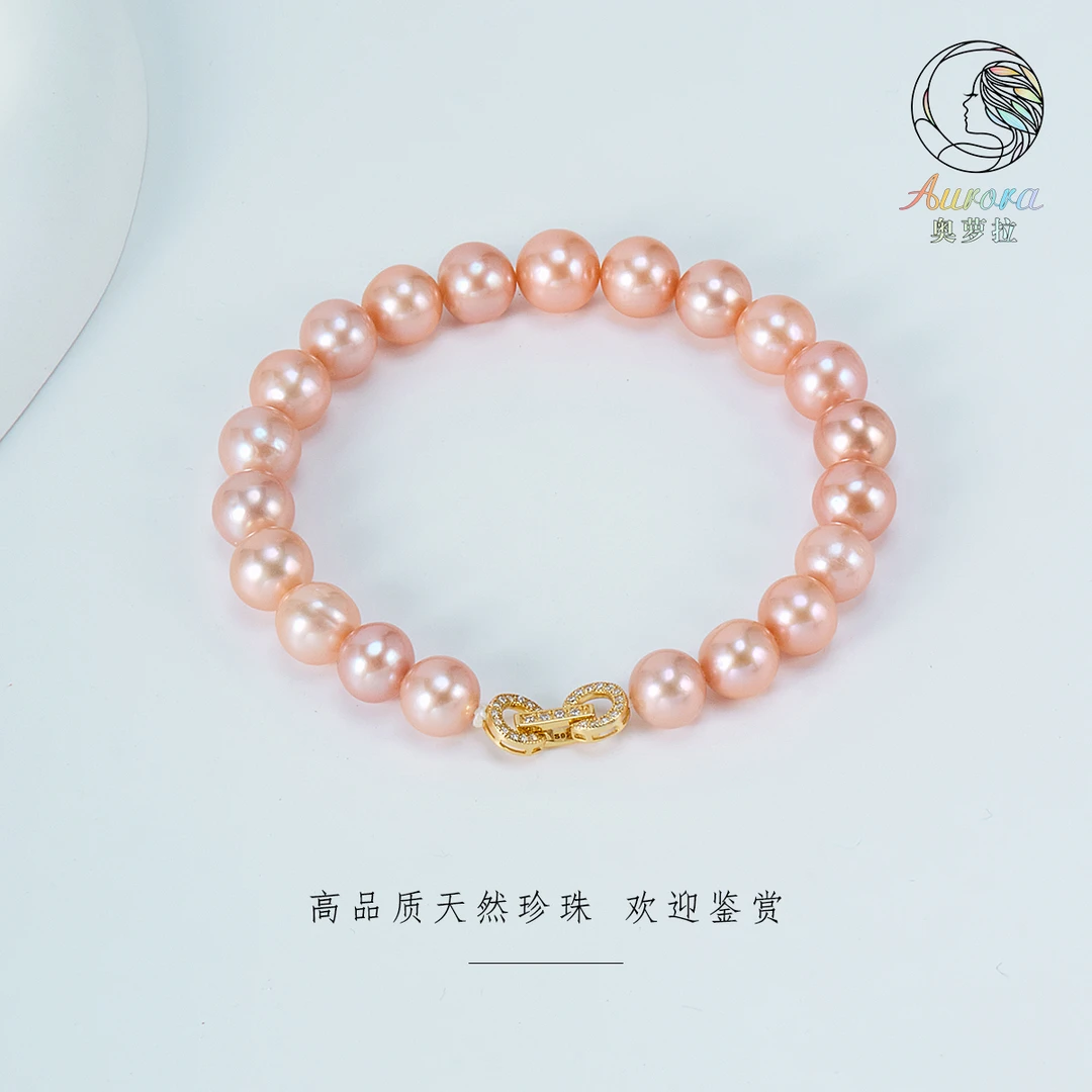 【奥萝拉珠宝】淡水珍珠 爱迪生珍珠 珍珠手链 8-10MM#SL062