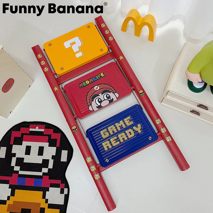 梯子家用轻便可折叠多巴胺乔迁之喜加厚碳钢三步梯登高多功能梯凳