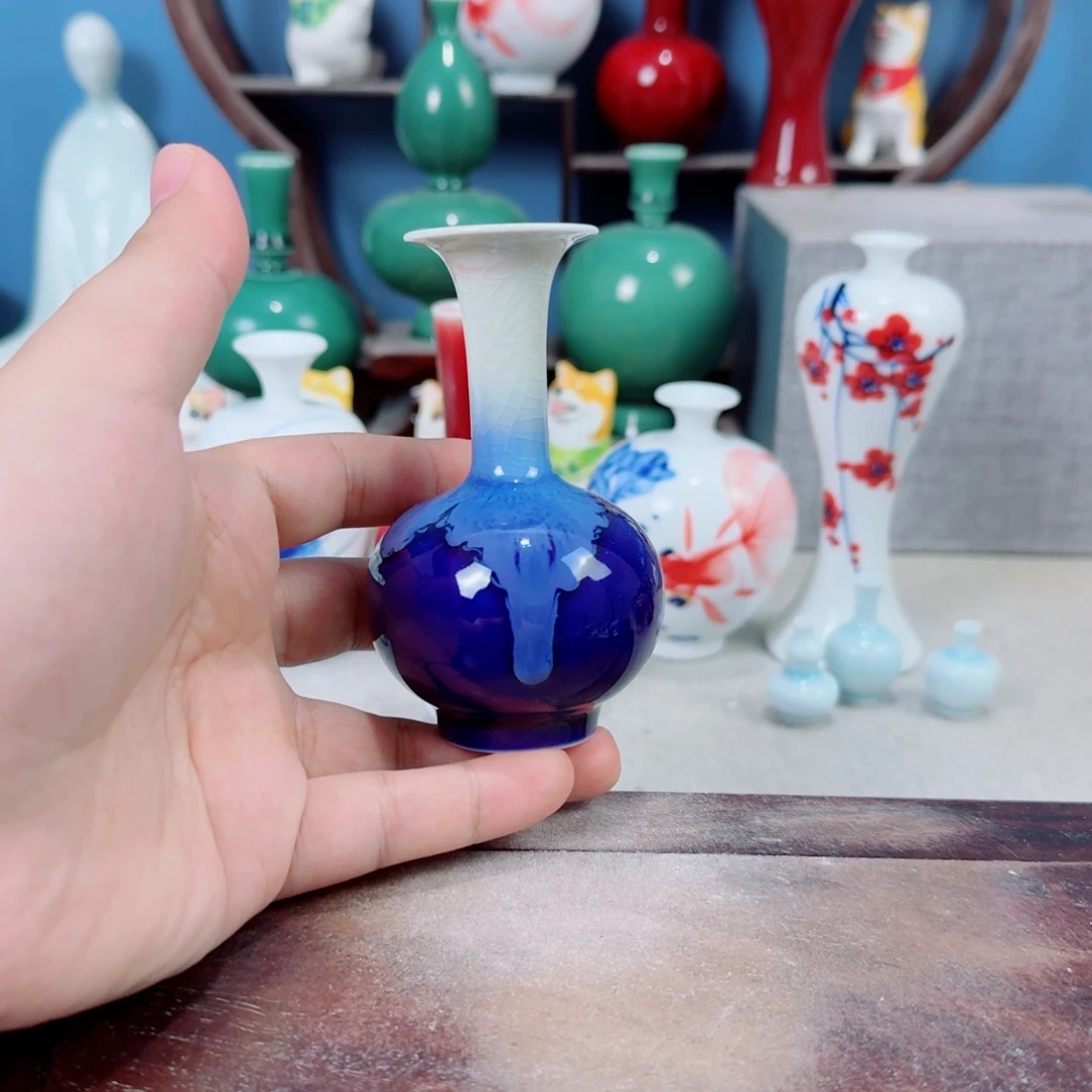 陶瓷手工小花器摆件