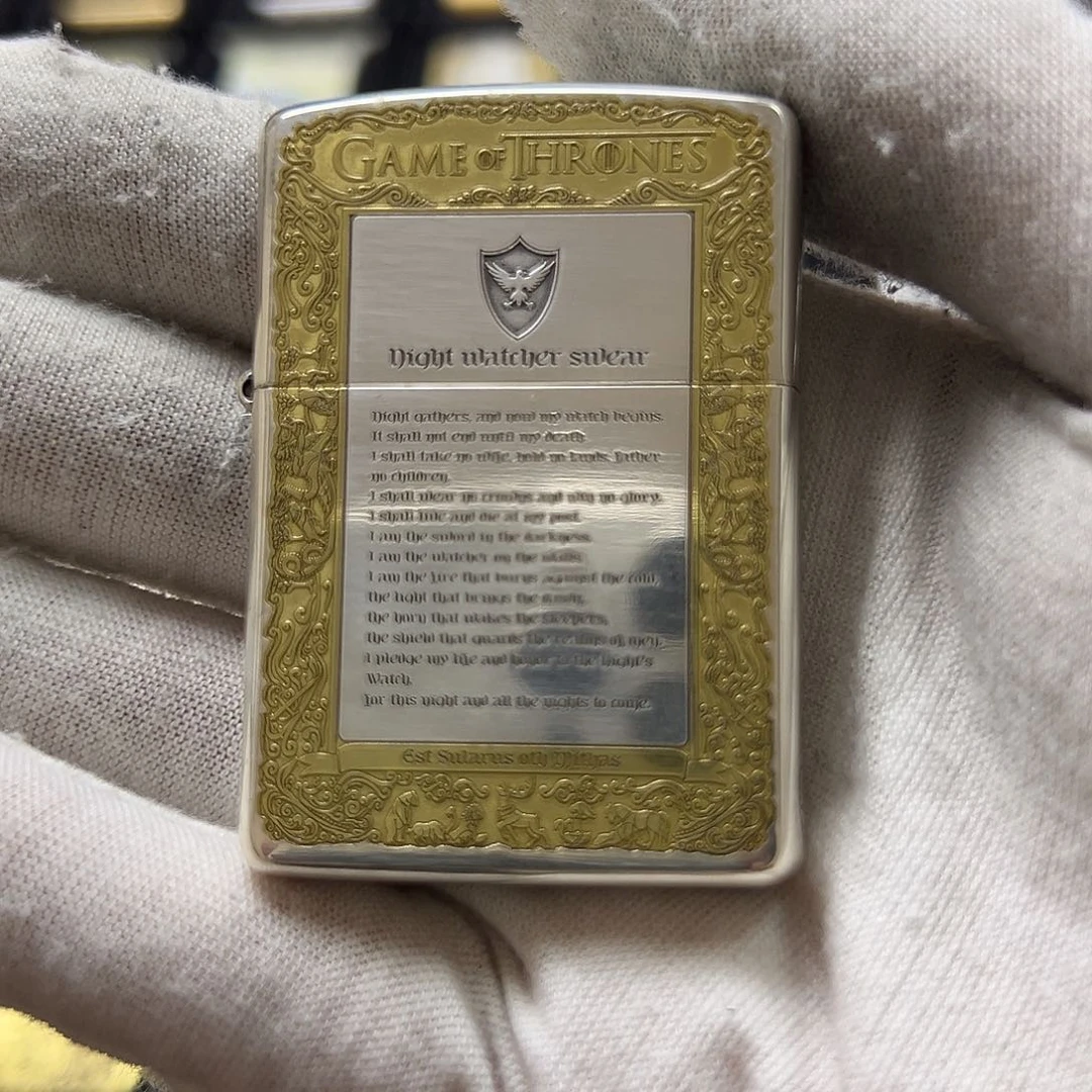 铜镀银鎏金冰与火打火机