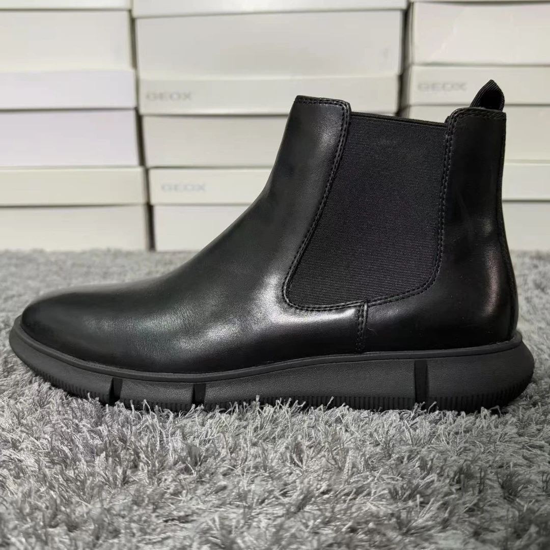 GEOX杰欧适U ADACTER切尔西靴男士舒适时尚休闲U36B6B00043C9999