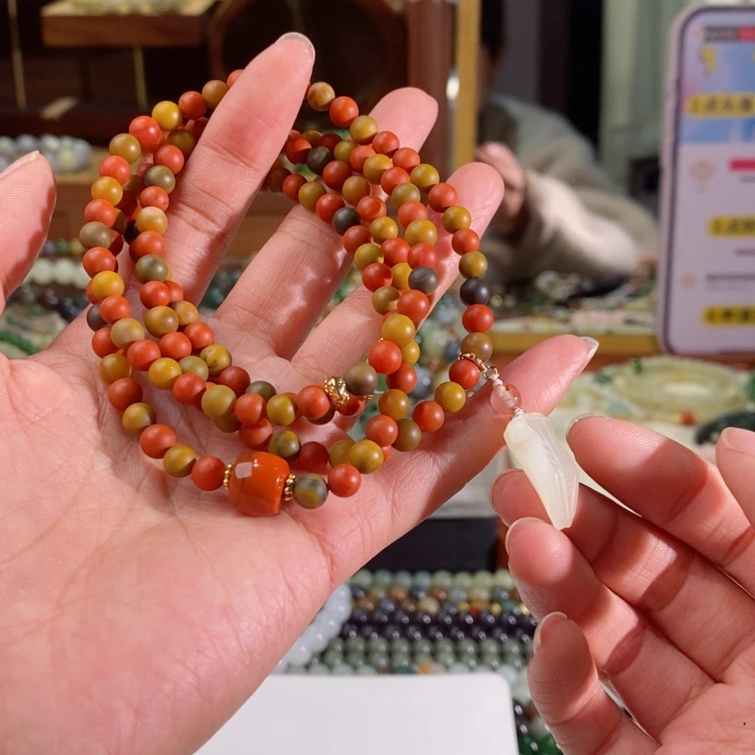 南红玛瑙手链未镶嵌