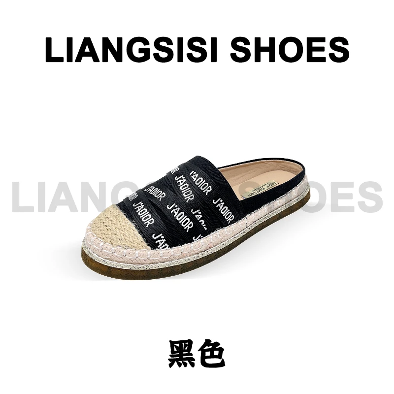梁思思SHOES【字母渔夫鞋】2025新款小香风百搭休闲包头拖-289-23
