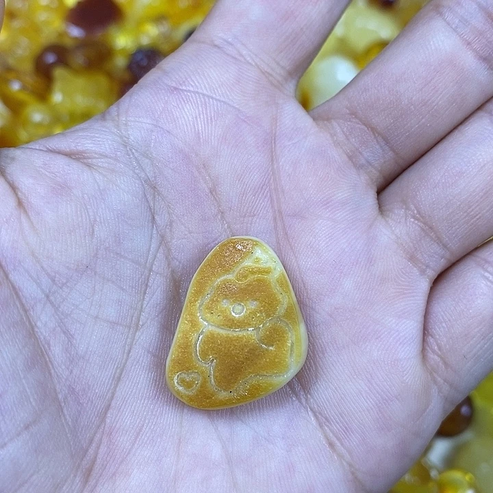 吊坠橄榄核原皮小熊牌67