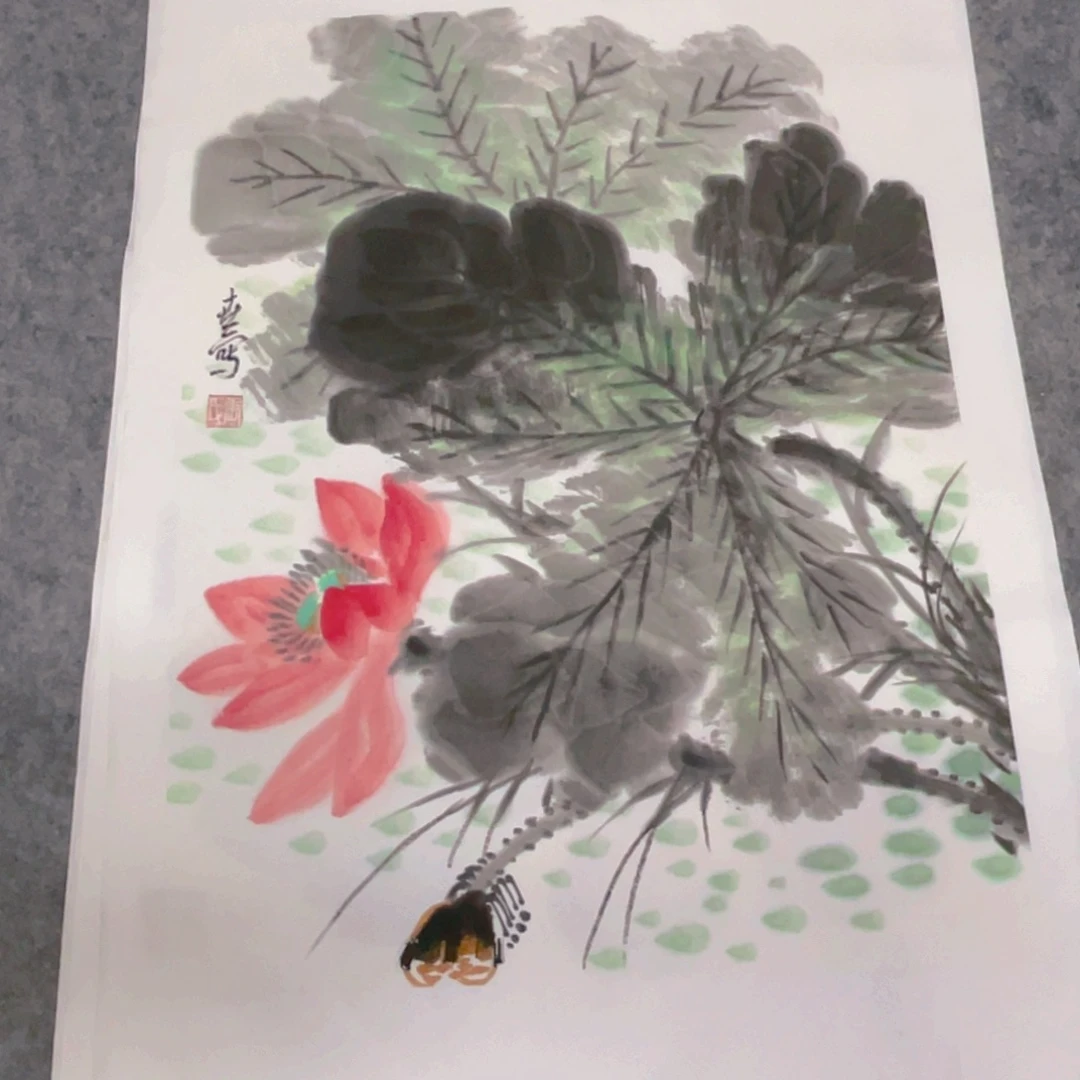 国画1.4平尺纯手绘国画作品