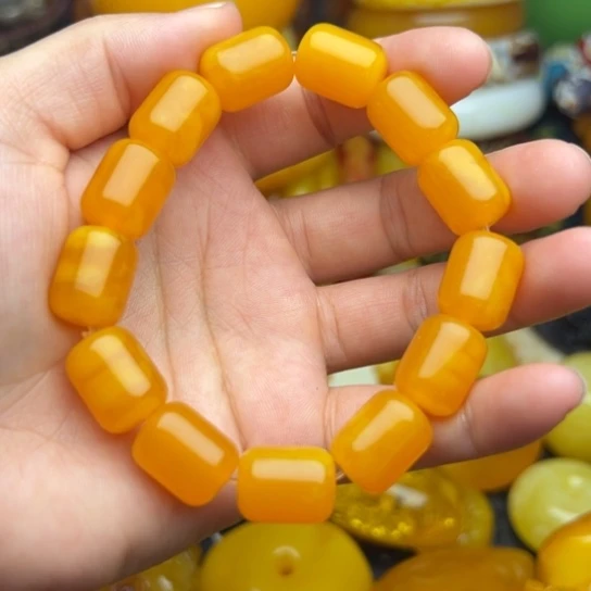 未镶嵌琥珀手链蜜蜡
