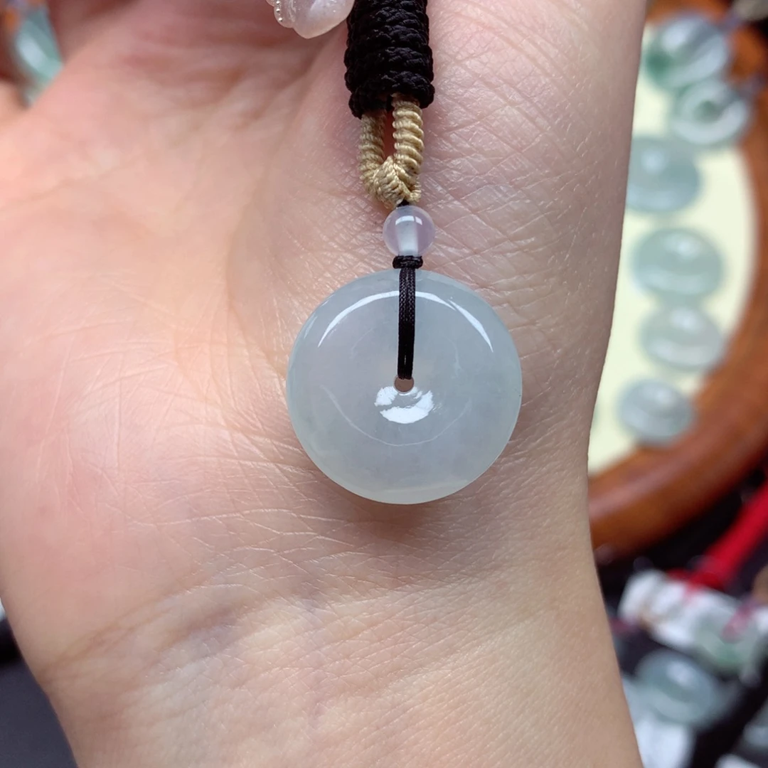 翡翠未镶嵌颈饰吊坠19/5.8mm