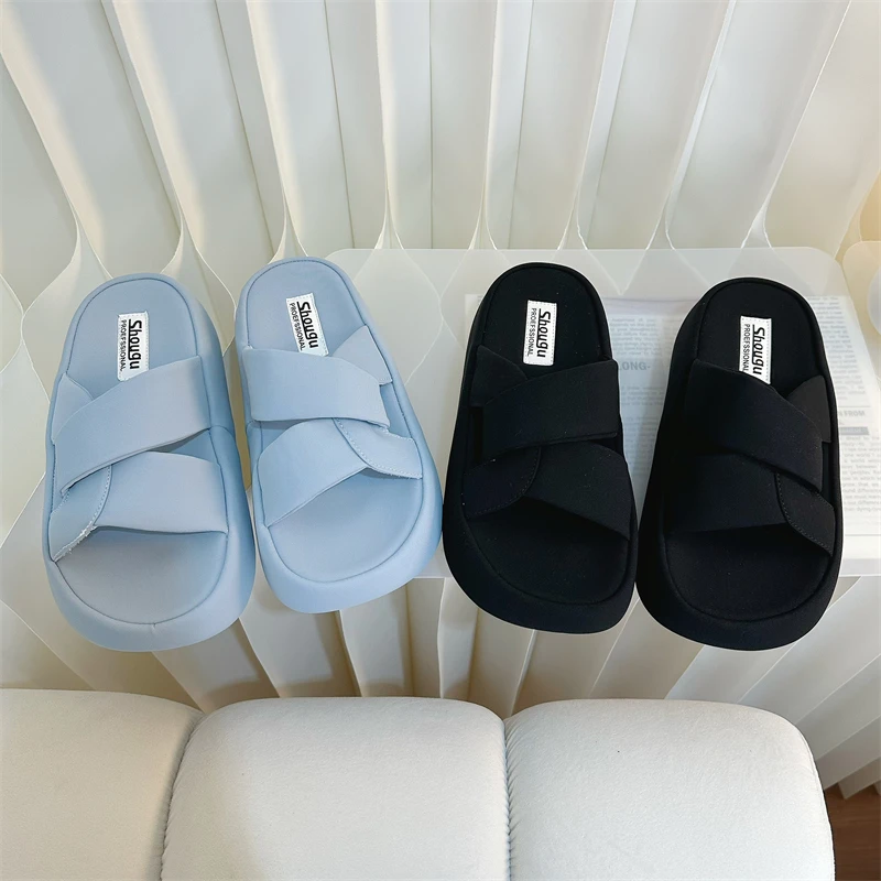 首谷超火踩屎感厚底拖鞋女款2025夏季新款百搭休闲外穿时尚凉拖鞋