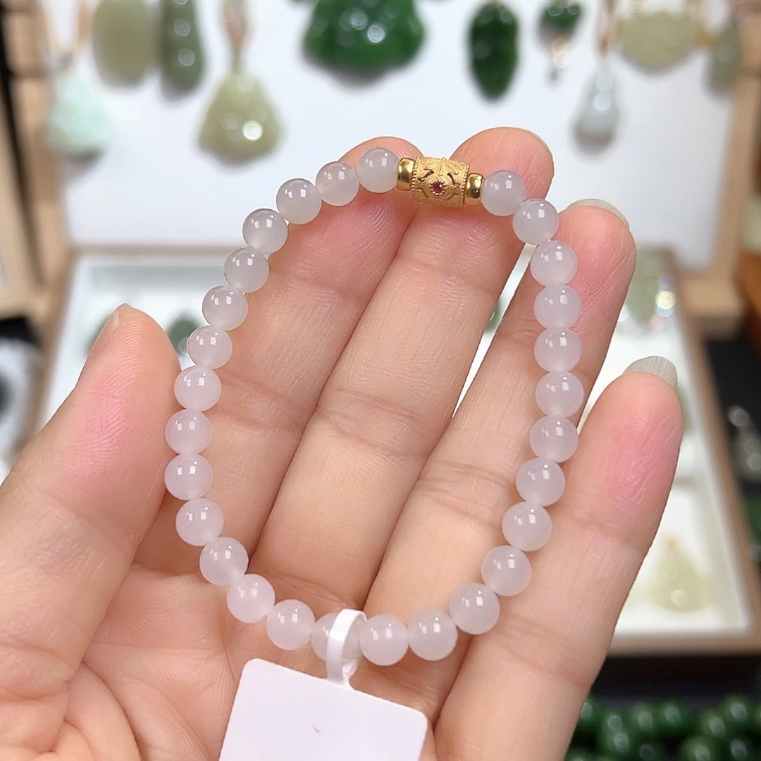 和田玉（青白玉）未镶嵌手链