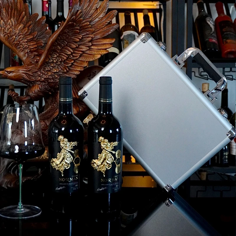 法国进口夏弥尔女神干红葡萄酒15度750ML*2支升级航空铝箱发货