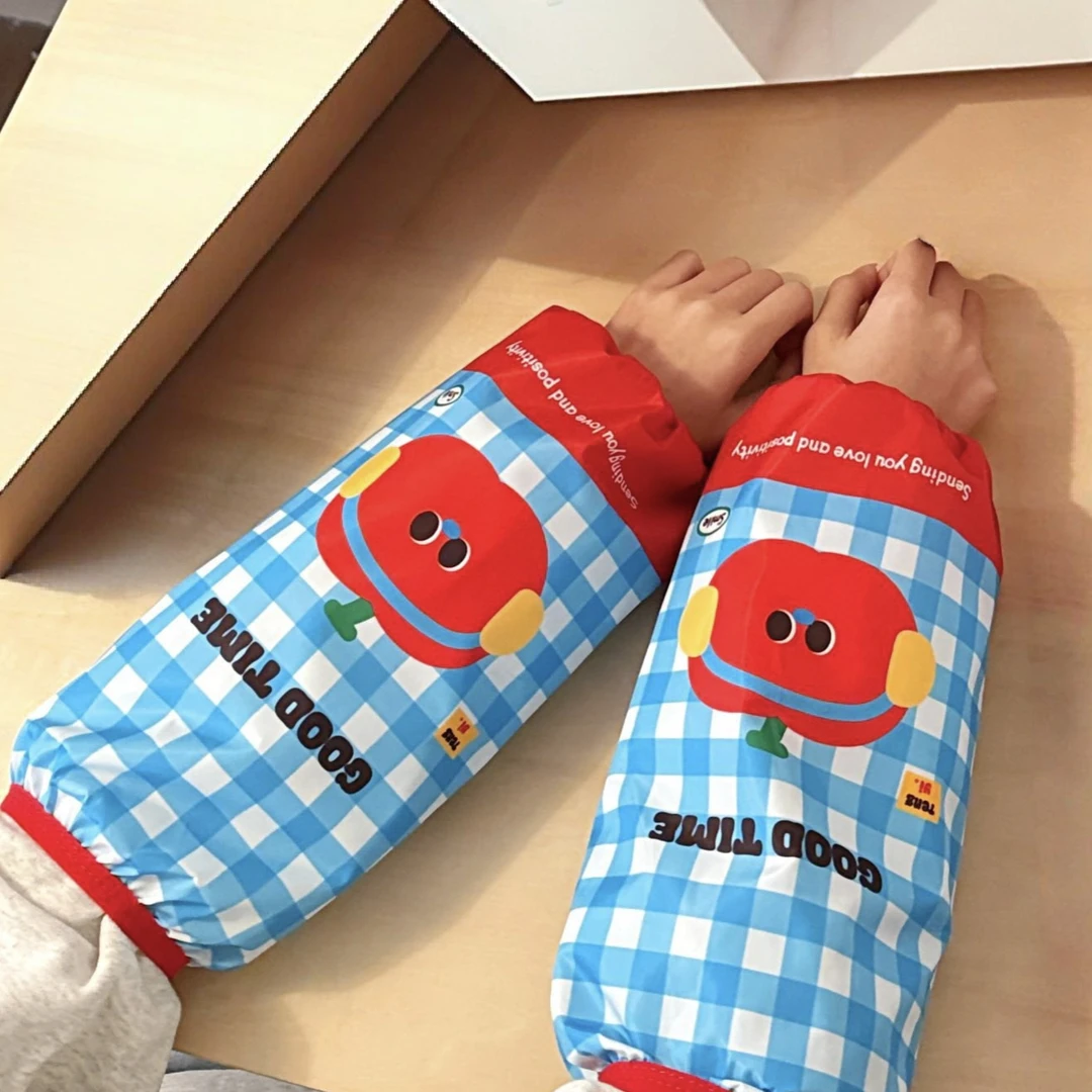 【2双装】可爱卡通袖套 防水防污护袖卡通学生写作业办公防尘保护套