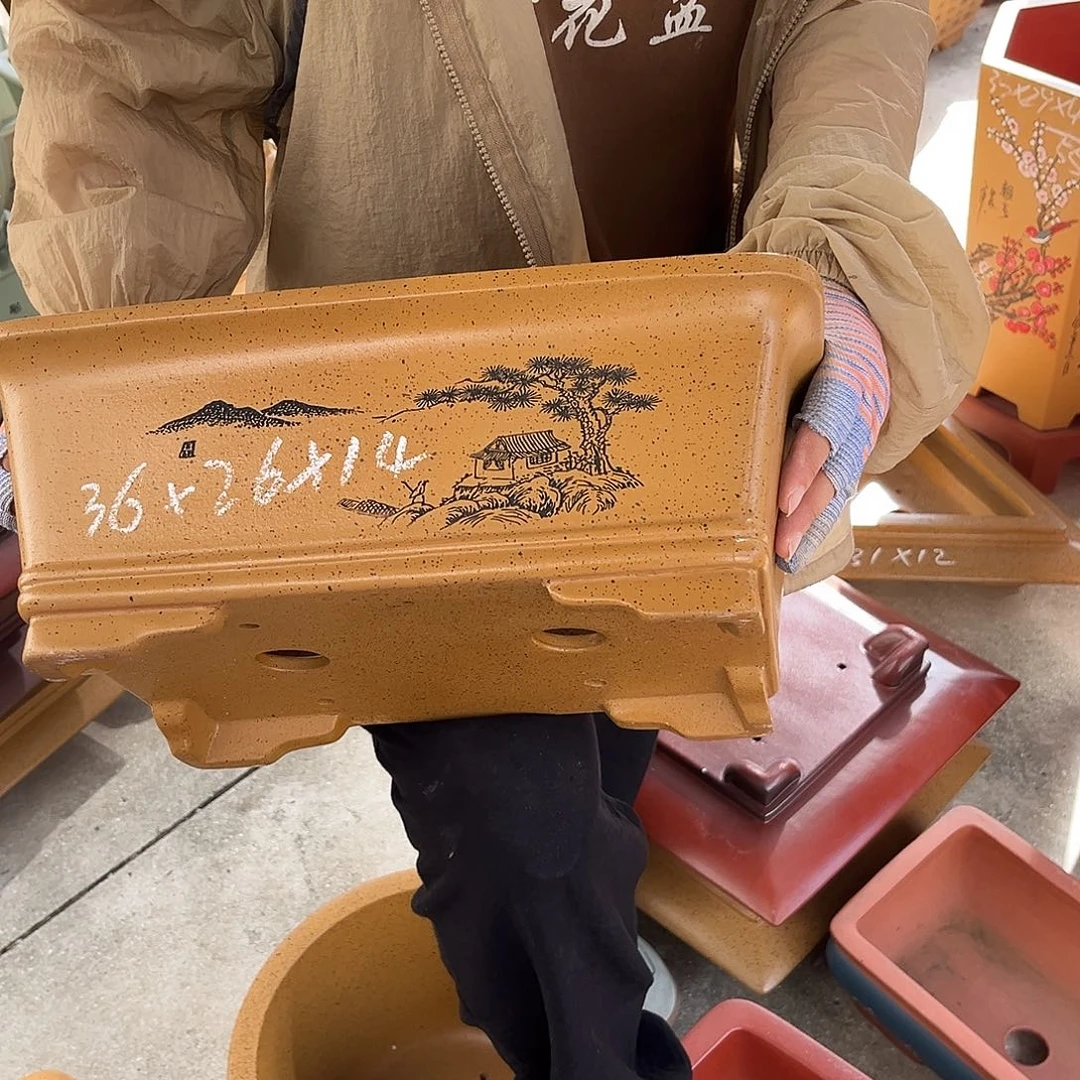 紫砂花盆盆景艺术