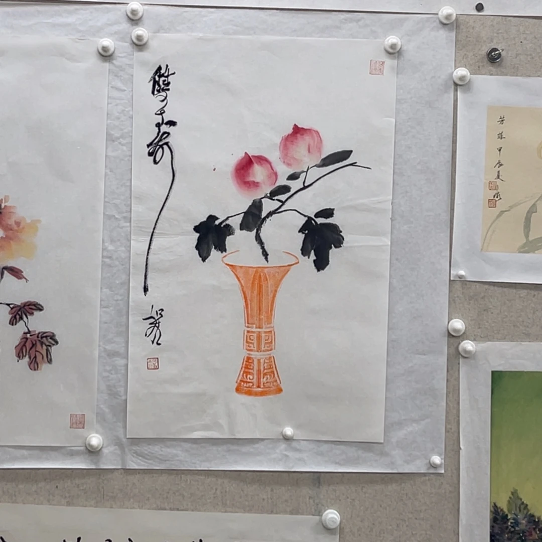 书法何老师 双寿 国画