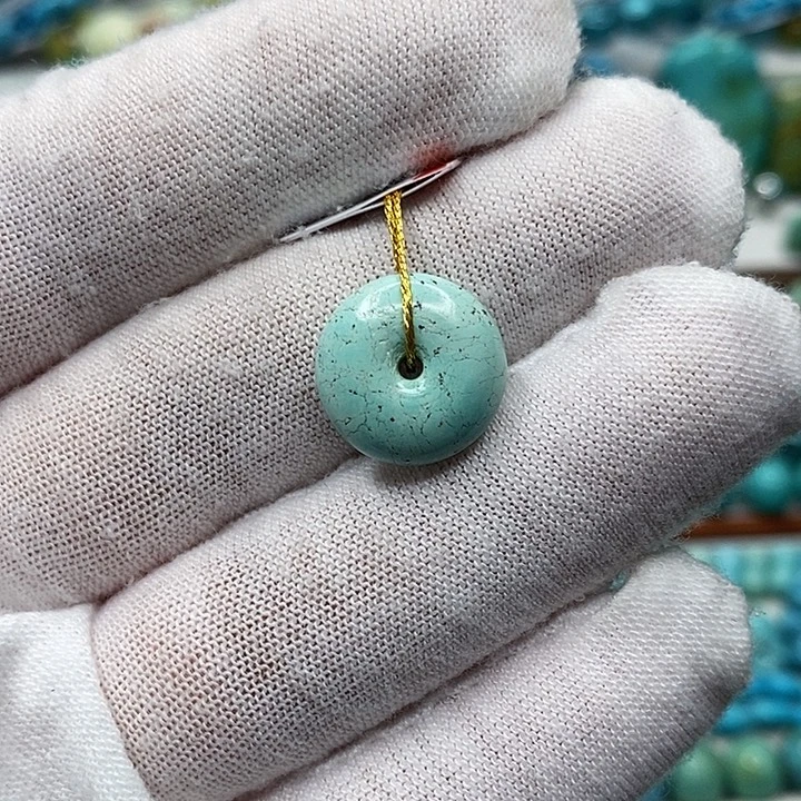 绿松石未镶嵌天然原矿 地大质检